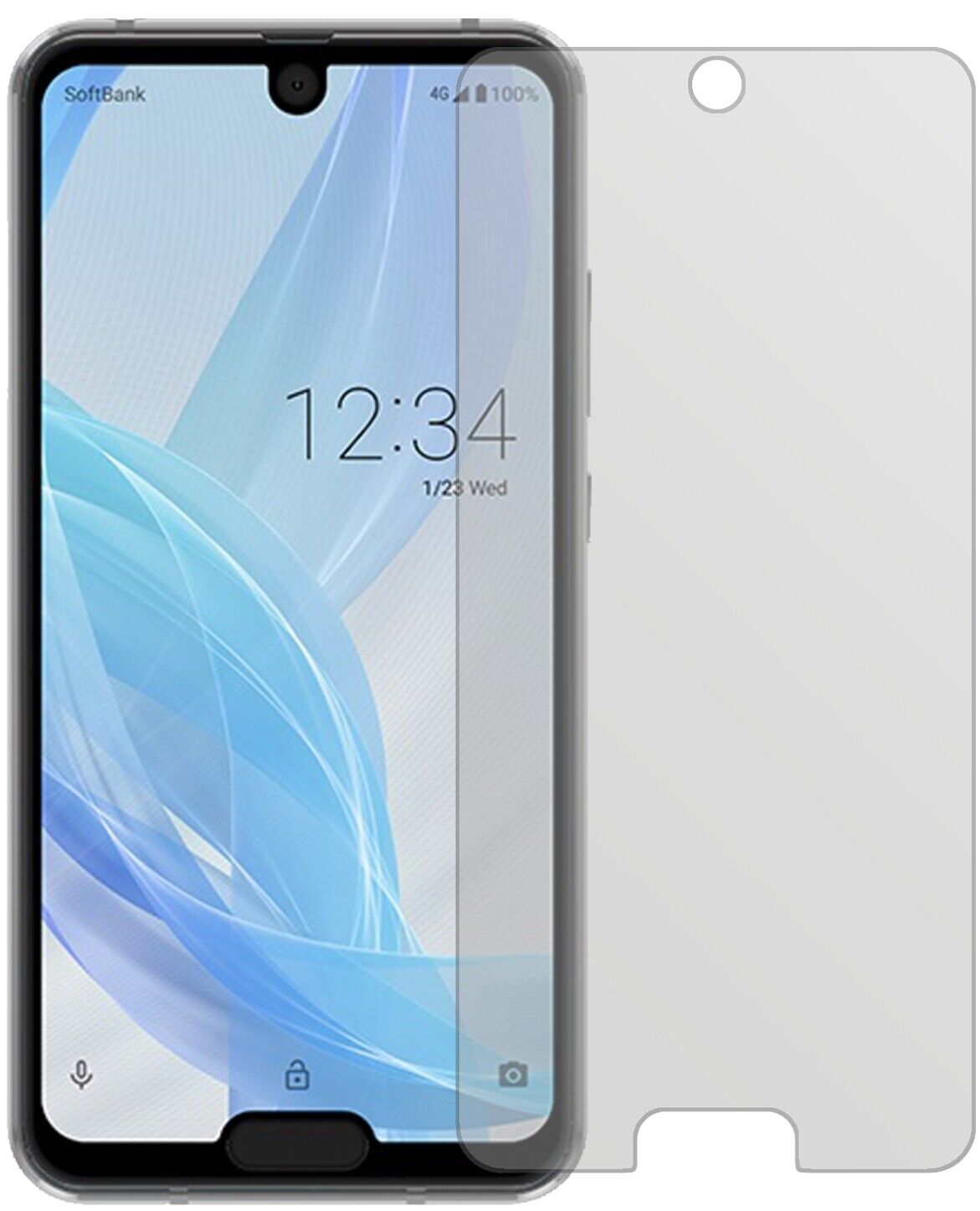 Matte Displayschutzfolie von dipos passend für Sharp Aquos R2 Compact, präziser Zuschnitt und blasenfrei montiert
