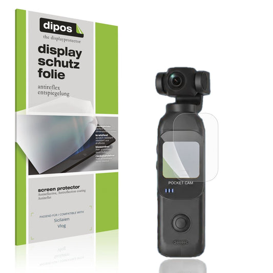 Matte Displayschutzfolie von dipos passend für Sicilaien Vlog, präziser Zuschnitt und blasenfrei montiert