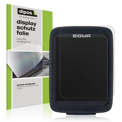Matte Displayschutzfolie von dipos passend für Sigma BC 10.0 WR, präziser Zuschnitt und blasenfrei montiert