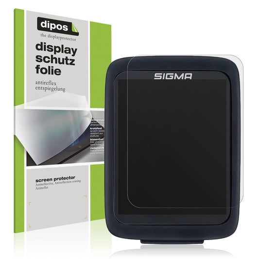 Matte Displayschutzfolie von dipos passend für Sigma BC 10.0 WR, präziser Zuschnitt und blasenfrei montiert