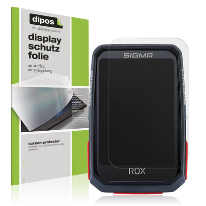 Matte Displayschutzfolie von dipos passend für SIGMA Sport Rox 4.0, präziser Zuschnitt und blasenfrei montiert