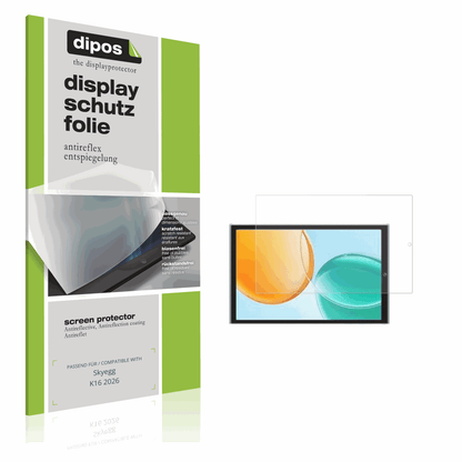 Matte Displayschutzfolie von dipos passend für Skyegg K16 2026, präziser Zuschnitt und blasenfrei montiert
