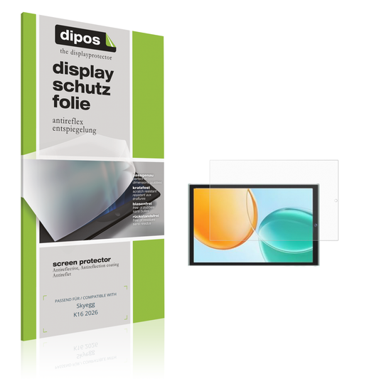 Matte Displayschutzfolie von dipos passend für Skyegg K16 2026, präziser Zuschnitt und blasenfrei montiert