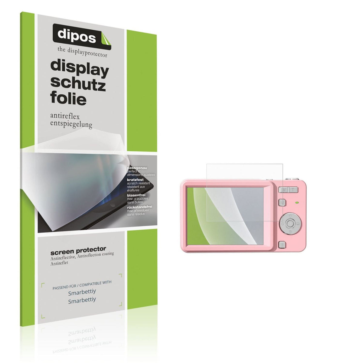 Matte Displayschutzfolie von dipos passend für Smarbettiy Smarbettiy, präziser Zuschnitt und blasenfrei montiert