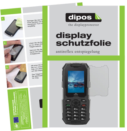 Matte Displayschutzfolie von dipos passend für Snopow M2, präziser Zuschnitt und blasenfrei montiert