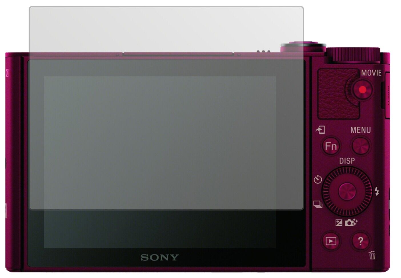 Matte Displayschutzfolie von dipos passend für Sony DSC-WX500, präziser Zuschnitt und blasenfrei montiert