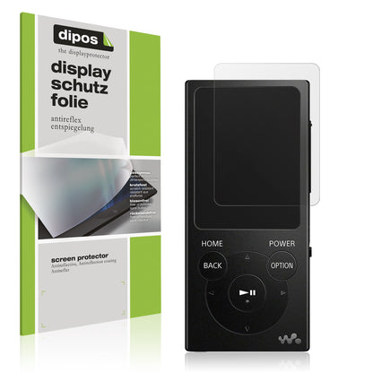 Matte Displayschutzfolie von dipos passend für Sony NW-e394, präziser Zuschnitt und blasenfrei montiert