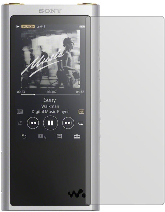 Matte Displayschutzfolie von dipos passend für Sony NW-ZX300 (MP3-Player), präziser Zuschnitt und blasenfrei montiert