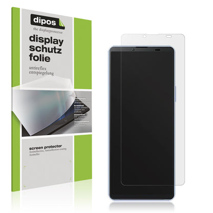 Matte Displayschutzfolie von dipos passend für Sony Xperia 10 V, präziser Zuschnitt und blasenfrei montiert