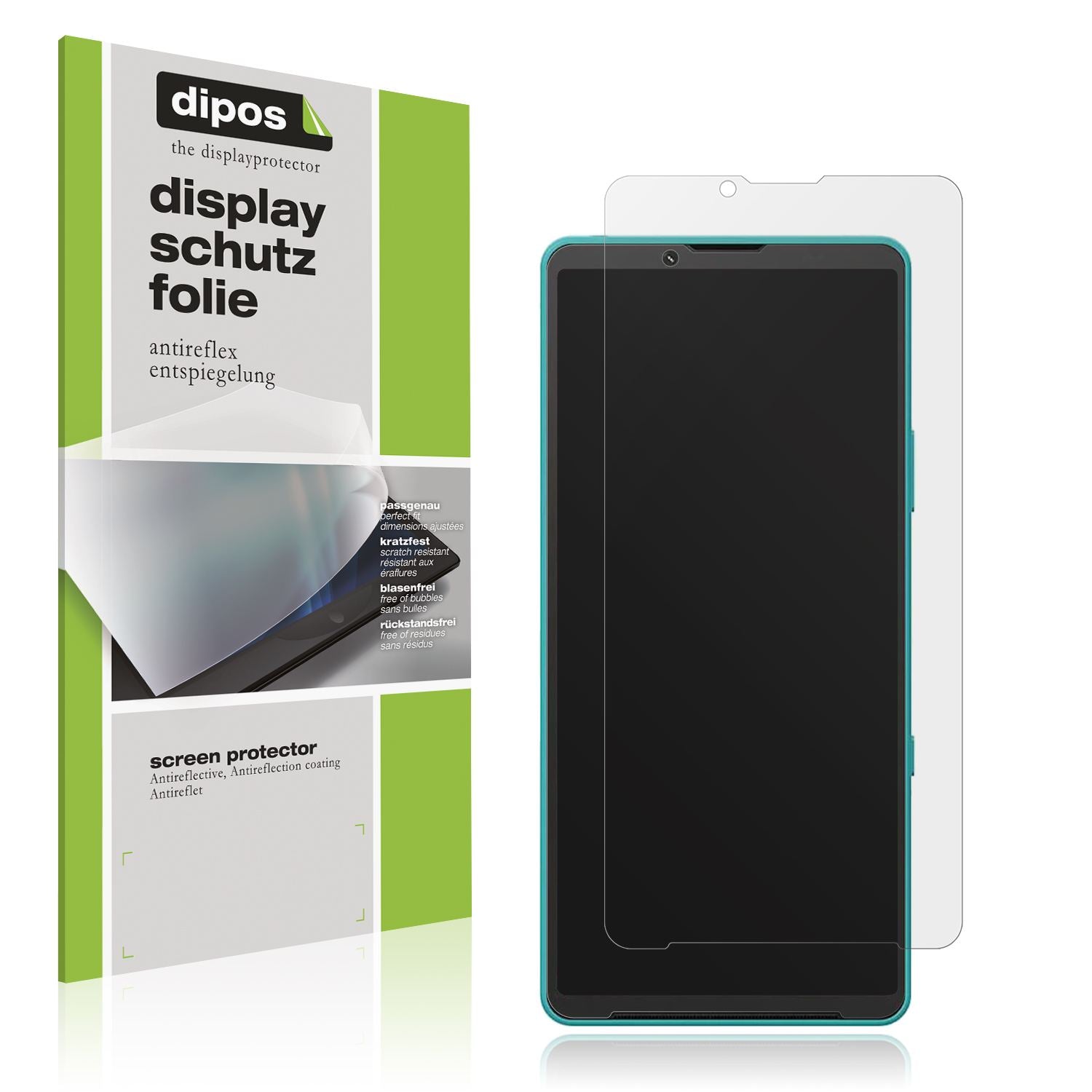 Matte Displayschutzfolie von dipos passend für Sony Xperia 10 VII, präziser Zuschnitt und blasenfrei montiert