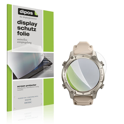 Matte Displayschutzfolie von dipos passend für SOUYIE KW350C, präziser Zuschnitt und blasenfrei montiert