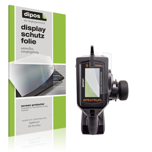 Matte Displayschutzfolie von dipos passend für Spektrum DX Pro Plus, präziser Zuschnitt und blasenfrei montiert