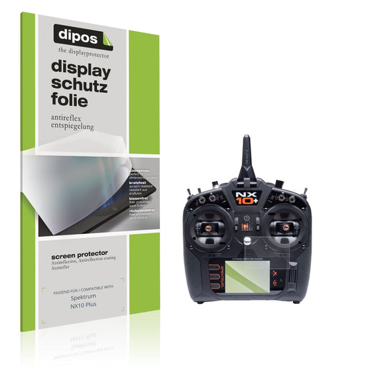 Matte Displayschutzfolie von dipos passend für Spektrum NX10 Plus, präziser Zuschnitt und blasenfrei montiert
