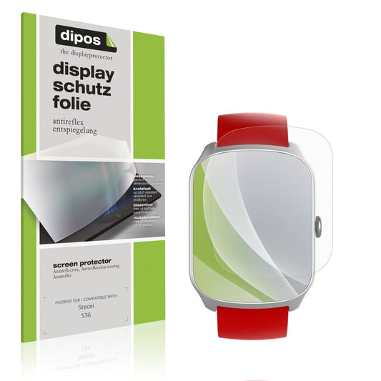 Matte Displayschutzfolie von dipos passend für Stecei S36, präziser Zuschnitt und blasenfrei montiert