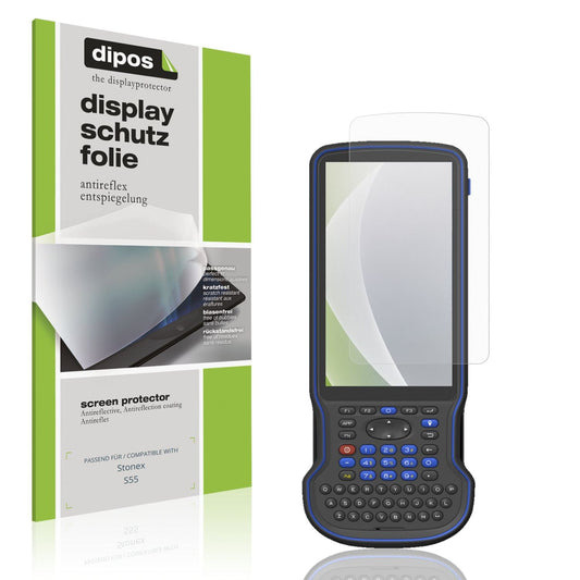 Matte Displayschutzfolie von dipos passend für Stonex S55, präziser Zuschnitt und blasenfrei montiert