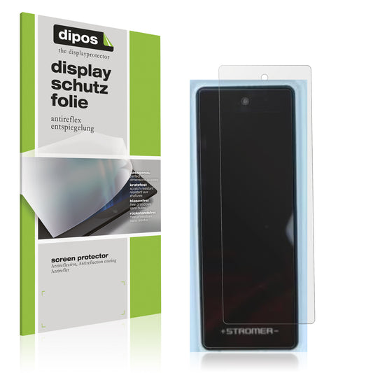 Matte Displayschutzfolie von dipos passend für Stromer ST3 Omni, präziser Zuschnitt und blasenfrei montiert