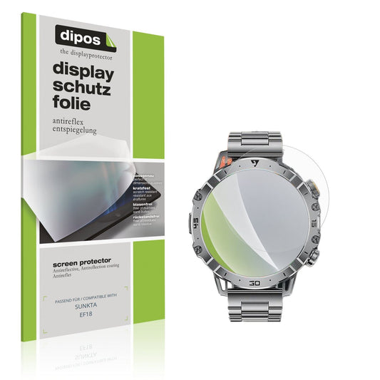 Matte Displayschutzfolie von dipos passend für SUNKTA EF18, präziser Zuschnitt und blasenfrei montiert