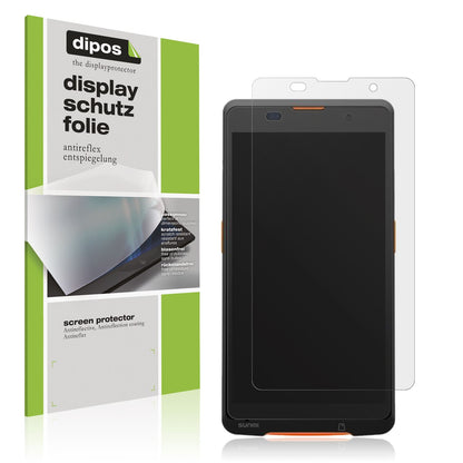 Matte Displayschutzfolie von dipos passend für sunmi P2 Lite SE, präziser Zuschnitt und blasenfrei montiert