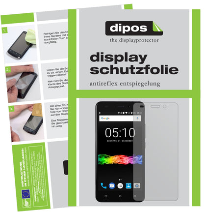 Matte Displayschutzfolie von dipos passend für Swisstone SD 510, präziser Zuschnitt und blasenfrei montiert