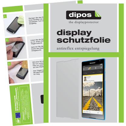 Matte Displayschutzfolie von dipos passend für Tab S8 Lenovo, präziser Zuschnitt und blasenfrei montiert