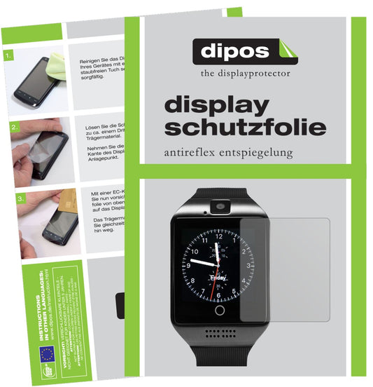 Matte Displayschutzfolie von dipos passend für Tagobee TB02 Smartwatch, präziser Zuschnitt und blasenfrei montiert