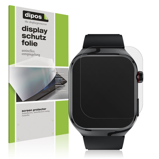 Matte Displayschutzfolie von dipos passend für TK16 Smartwatch 2.04 Zoll, präziser Zuschnitt und blasenfrei montiert