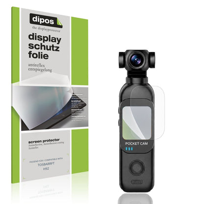 Matte Displayschutzfolie von dipos passend für TOSBARRFT H92, präziser Zuschnitt und blasenfrei montiert
