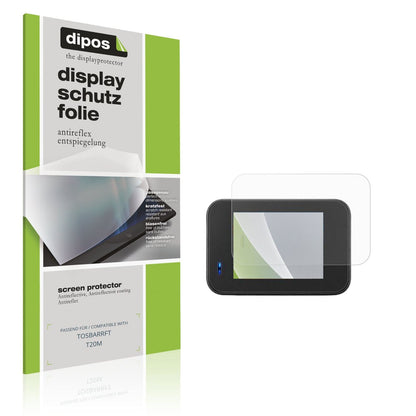Matte Displayschutzfolie von dipos passend für TOSBARRFT T20M, präziser Zuschnitt und blasenfrei montiert