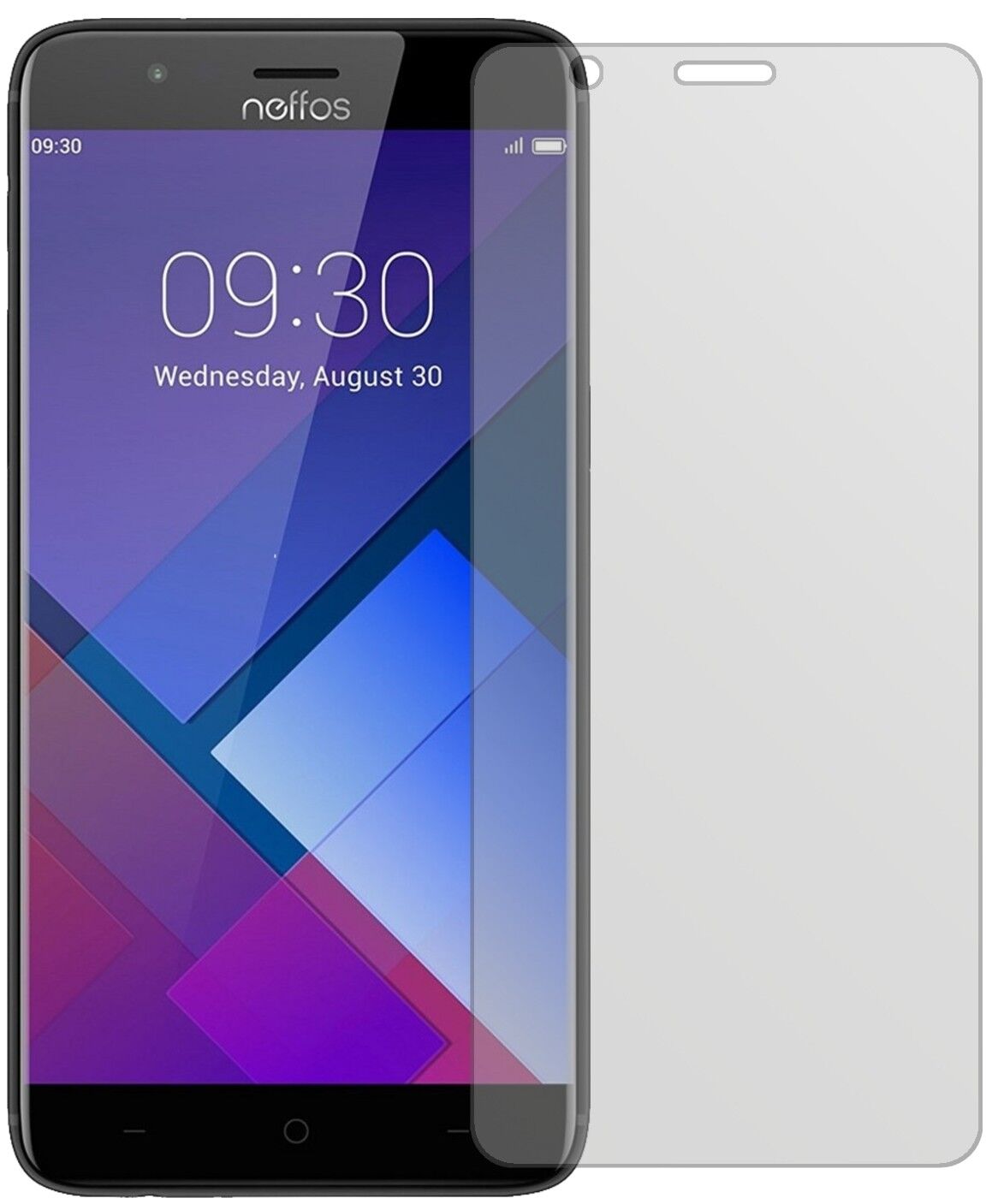 Matte Displayschutzfolie von dipos passend für TP-Link Neffos P1, präziser Zuschnitt und blasenfrei montiert
