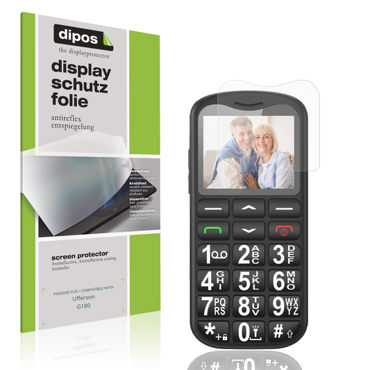 Matte Displayschutzfolie von dipos passend für Ufferson G180, präziser Zuschnitt und blasenfrei montiert