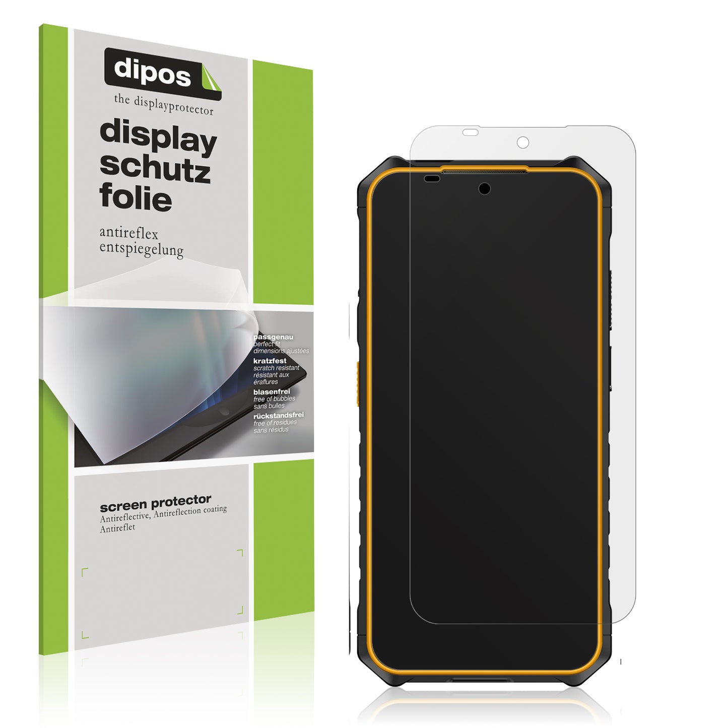 Matte Displayschutzfolie von dipos passend für Ulefone Armor X13 Outdoor, präziser Zuschnitt und blasenfrei montiert