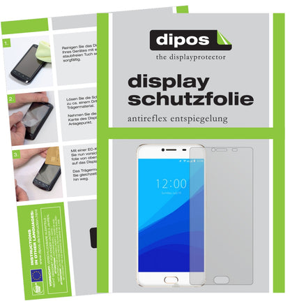 Matte Displayschutzfolie von dipos passend für Umidigi G, präziser Zuschnitt und blasenfrei montiert