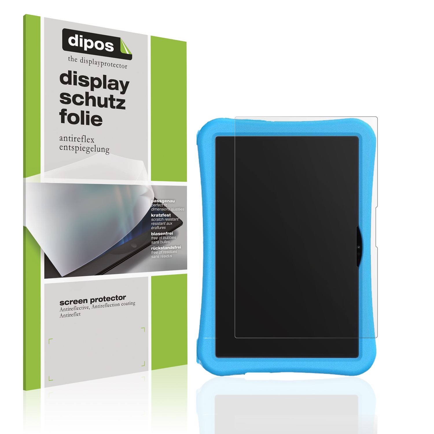 Matte Displayschutzfolie von dipos passend für Umidigi G5 Tab Kids, präziser Zuschnitt und blasenfrei montiert