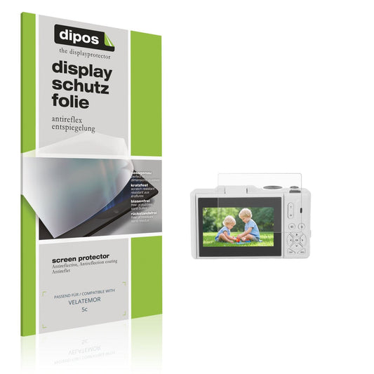 Matte Displayschutzfolie von dipos passend für VELATEMOR 5c, präziser Zuschnitt und blasenfrei montiert