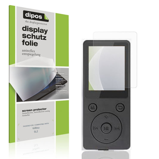 Matte Displayschutzfolie von dipos passend für ViiRou SL2, präziser Zuschnitt und blasenfrei montiert