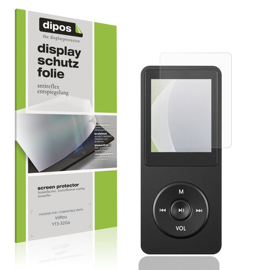 Matte Displayschutzfolie von dipos passend für ViiRou YT3-32Go, präziser Zuschnitt und blasenfrei montiert