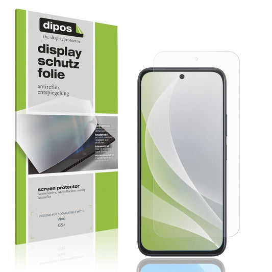 Matte Displayschutzfolie von dipos passend für Vivo G5z, präziser Zuschnitt und blasenfrei montiert