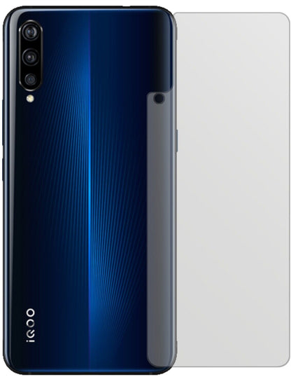 Matte Displayschutzfolie von dipos passend für Vivo IQOO Rückseite, präziser Zuschnitt und blasenfrei montiert