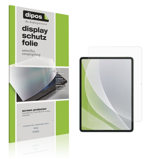 Matte Displayschutzfolie von dipos passend für Vivo Pad5c, präziser Zuschnitt und blasenfrei montiert