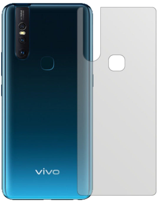 Matte Displayschutzfolie von dipos passend für Vivo S1 Rückseite, präziser Zuschnitt und blasenfrei montiert