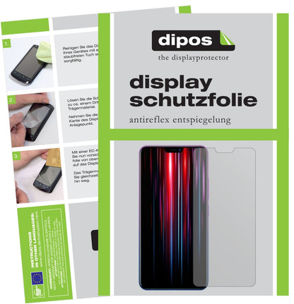 Matte Displayschutzfolie von dipos passend für Vivo Z1 Lite, präziser Zuschnitt und blasenfrei montiert