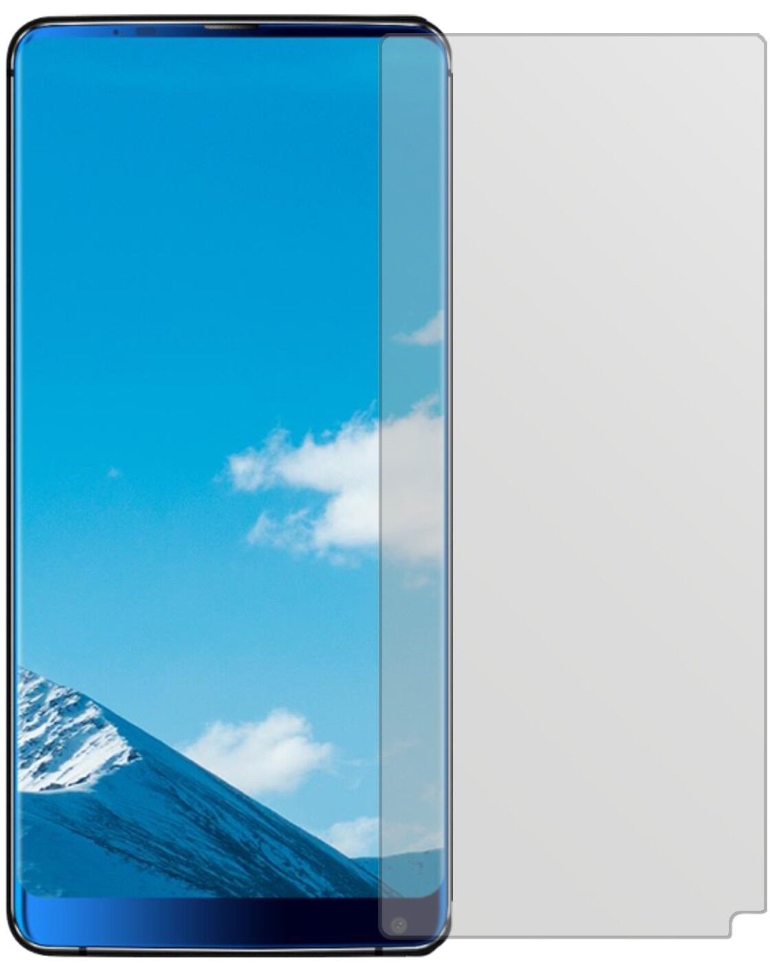 Matte Displayschutzfolie von dipos passend für VKWORLD S8, präziser Zuschnitt und blasenfrei montiert
