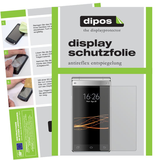 Matte Displayschutzfolie von dipos passend für VKWORLD T2 Plus, präziser Zuschnitt und blasenfrei montiert