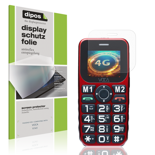 Matte Displayschutzfolie von dipos passend für VOCA V141, präziser Zuschnitt und blasenfrei montiert
