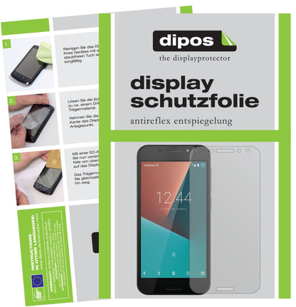Matte Displayschutzfolie von dipos passend für Vodafone Smart N8, präziser Zuschnitt und blasenfrei montiert