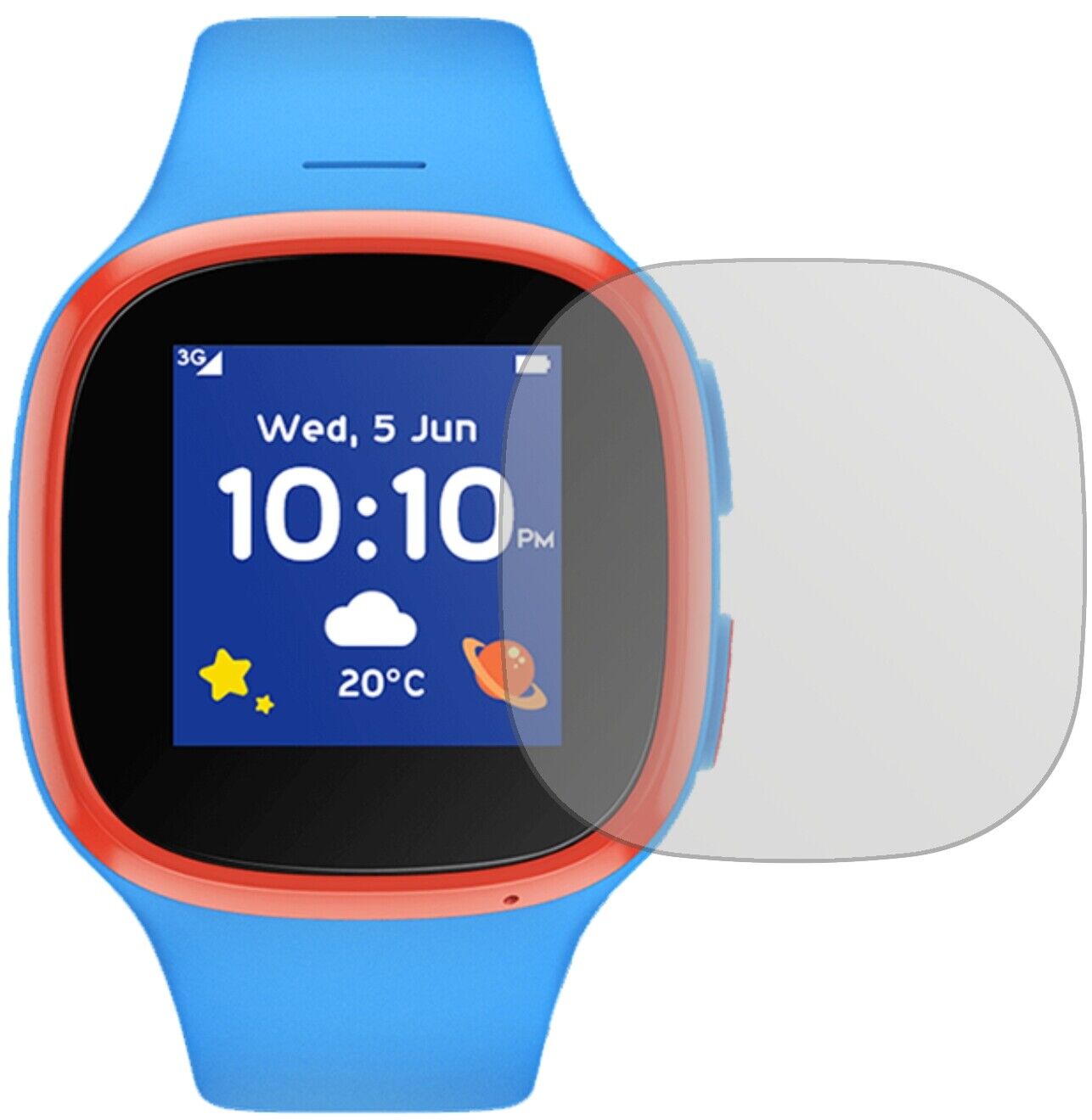 Matte Displayschutzfolie von dipos passend für Vodafone V-Kids Watch, präziser Zuschnitt und blasenfrei montiert