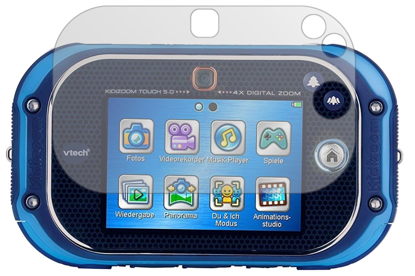 Matte Displayschutzfolie von dipos passend für Vtech Kidizoom Touch 5.0, präziser Zuschnitt und blasenfrei montiert