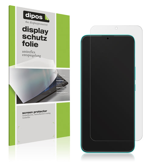 Matte Displayschutzfolie von dipos passend für Wiko T10, präziser Zuschnitt und blasenfrei montiert