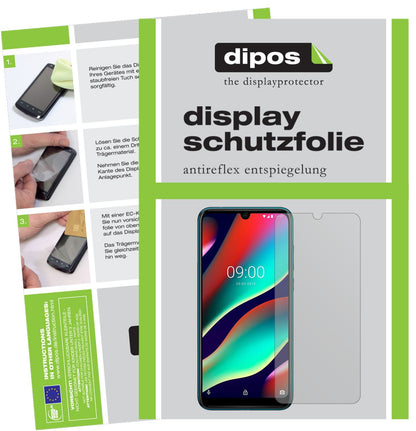 Matte Displayschutzfolie von dipos passend für Wiko View 3 Pro, präziser Zuschnitt und blasenfrei montiert