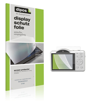 Matte Displayschutzfolie von dipos passend für WOWAWOLA S100, präziser Zuschnitt und blasenfrei montiert